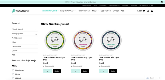Pussit.com Glick Snus