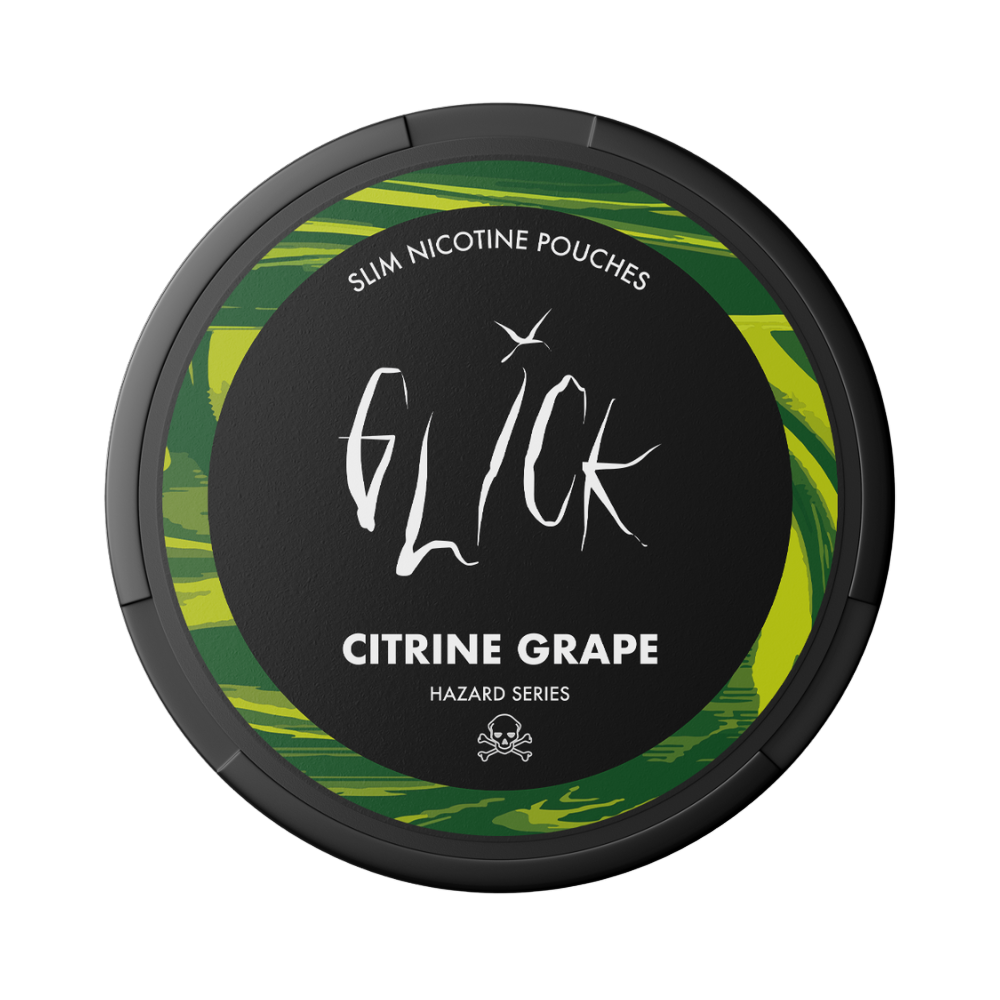 Glick Citrine Grape Nicotine Pouches | Hazard Series