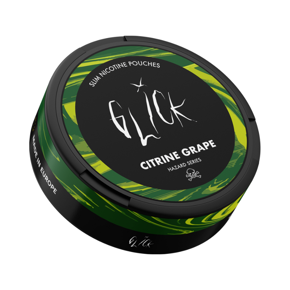 Glick Citrine Grape Nicotine Pouches | Hazard Series