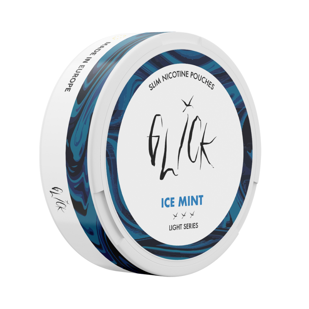 Glick Ice Mint Nicotine Pouches | Light Series