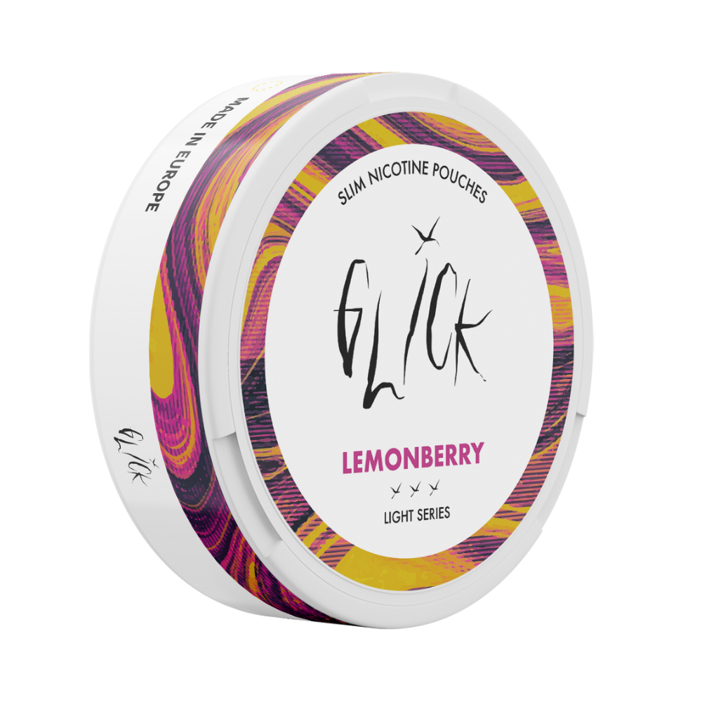 Glick Lemonberry Nicotine Pouches | Light Series