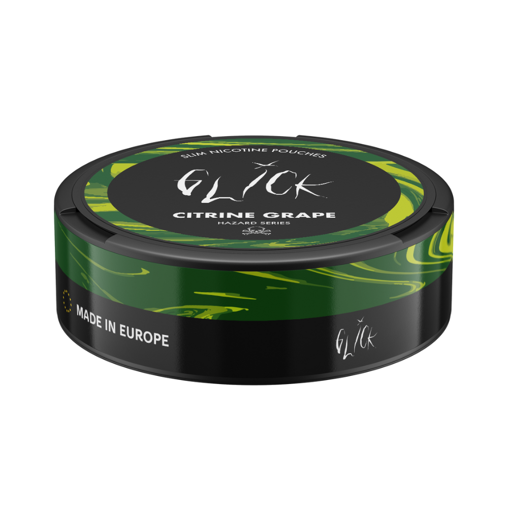 Glick Citrine Grape Nicotine Pouches | Hazard Series